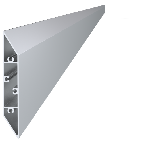 Profil na výplň 108x16x6000 mm, materiál EN AW-6060 T66, přírodní hliník bez povrchové úpravy, cena za KUS